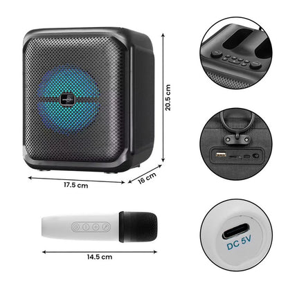 Parlante Karaoke bluetooth Greatnice 4 pulgadas con micrófono