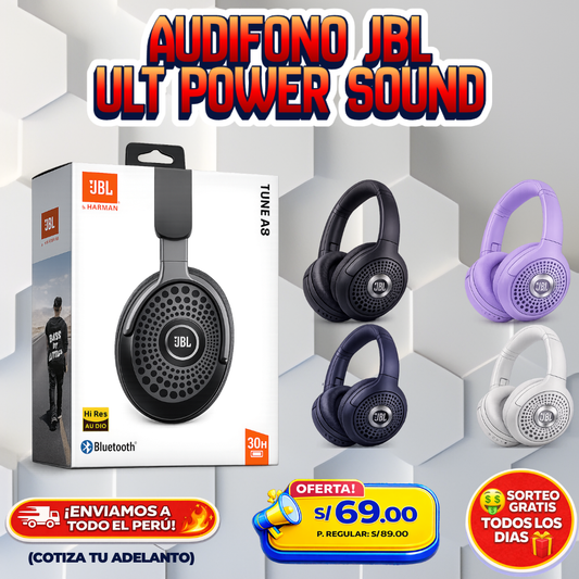 Audífono JBL Ult Power Sound Tune A8 🔥