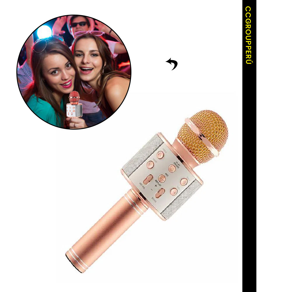 Micrófono Karaoke Bluetooth – Portátil con Parlante
