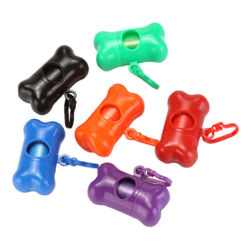 Dispensador con Bolsas para Desechos de Mascotas