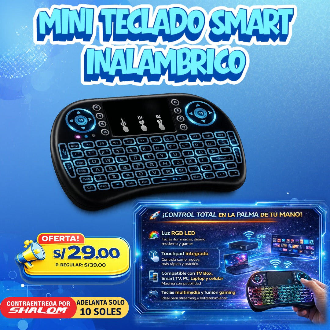 Mini Teclado Smart Inalámbrico