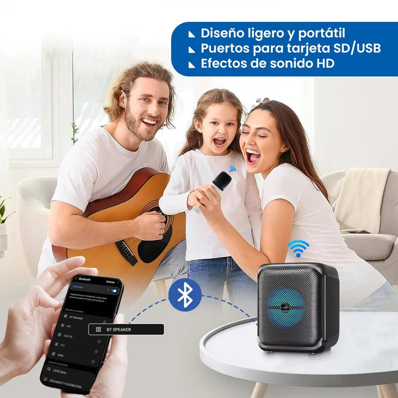 Parlante Karaoke bluetooth Greatnice 4 pulgadas con micrófono