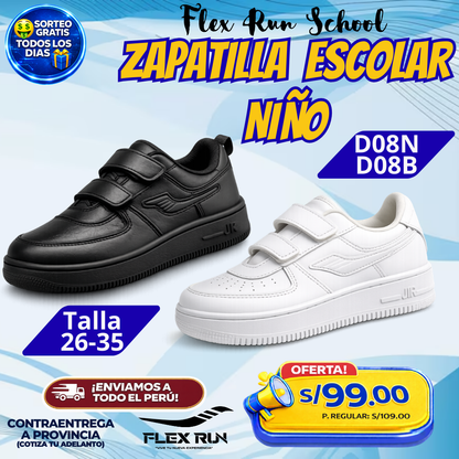 Zapatillas Escolares para Niño - Flex Run School D08B | D08N