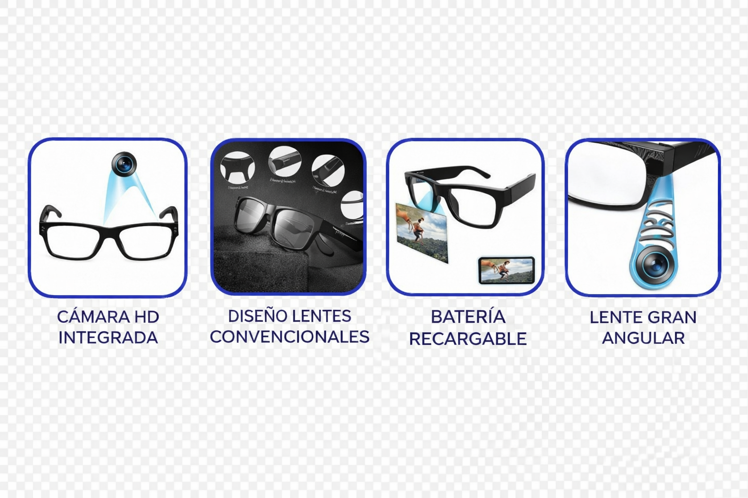 LENTES CON CÁMARA ESPÍA HD 🕶️