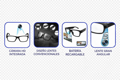 LENTES CON CÁMARA ESPÍA HD 🕶️