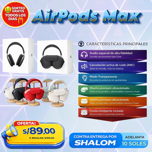 Apple AirPods Max 🎧 – Sonido Premium que te Aísla del Mundo