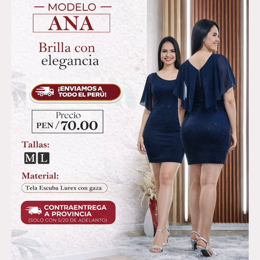 Vestido Modelo Ana – Brilla con elegancia