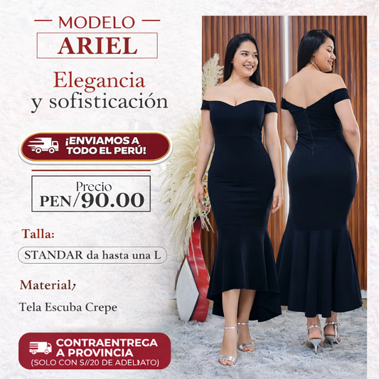 Vestido Modelo Ariel – Elegancia y sofisticación
