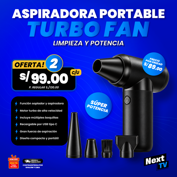 ASPIRADORA PORTABLE TURBO FAN - N2360