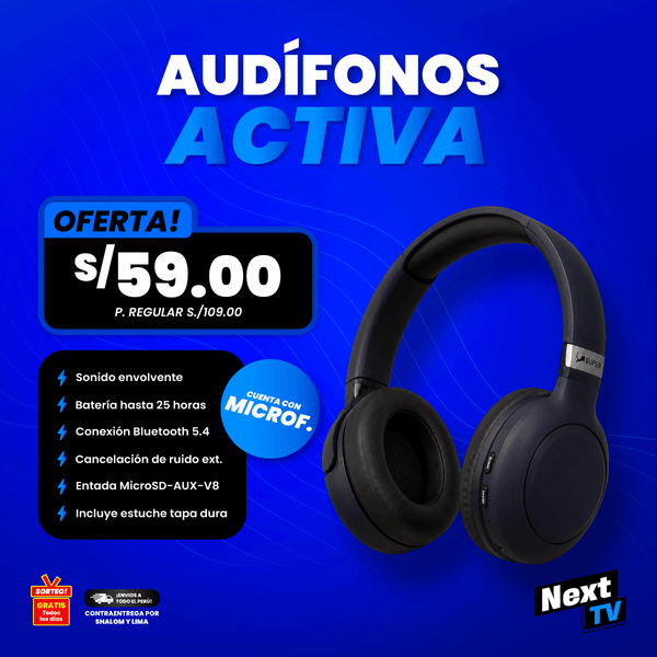 AUDÍFONOS SUPER ACTIVA