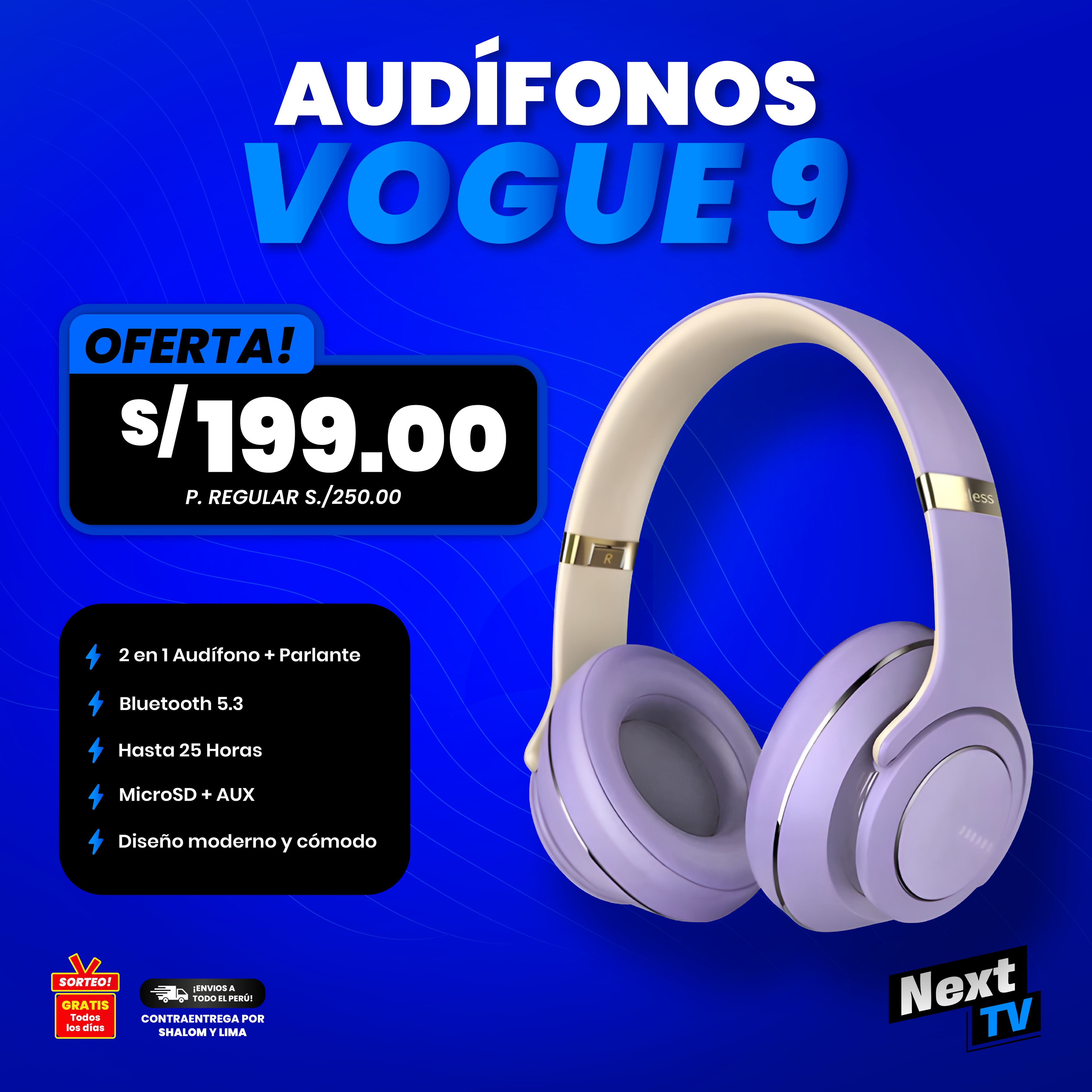 AUDÍFONOS VOGUE 9
