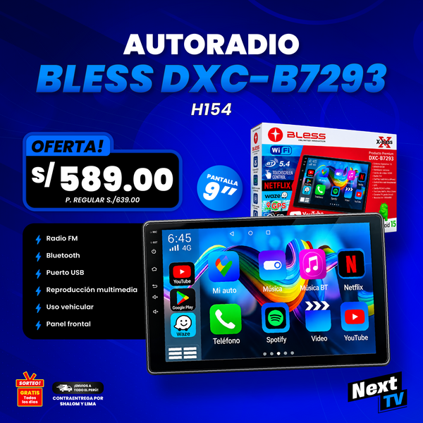 AUTORADIO BLESS DXC-B7293 H154