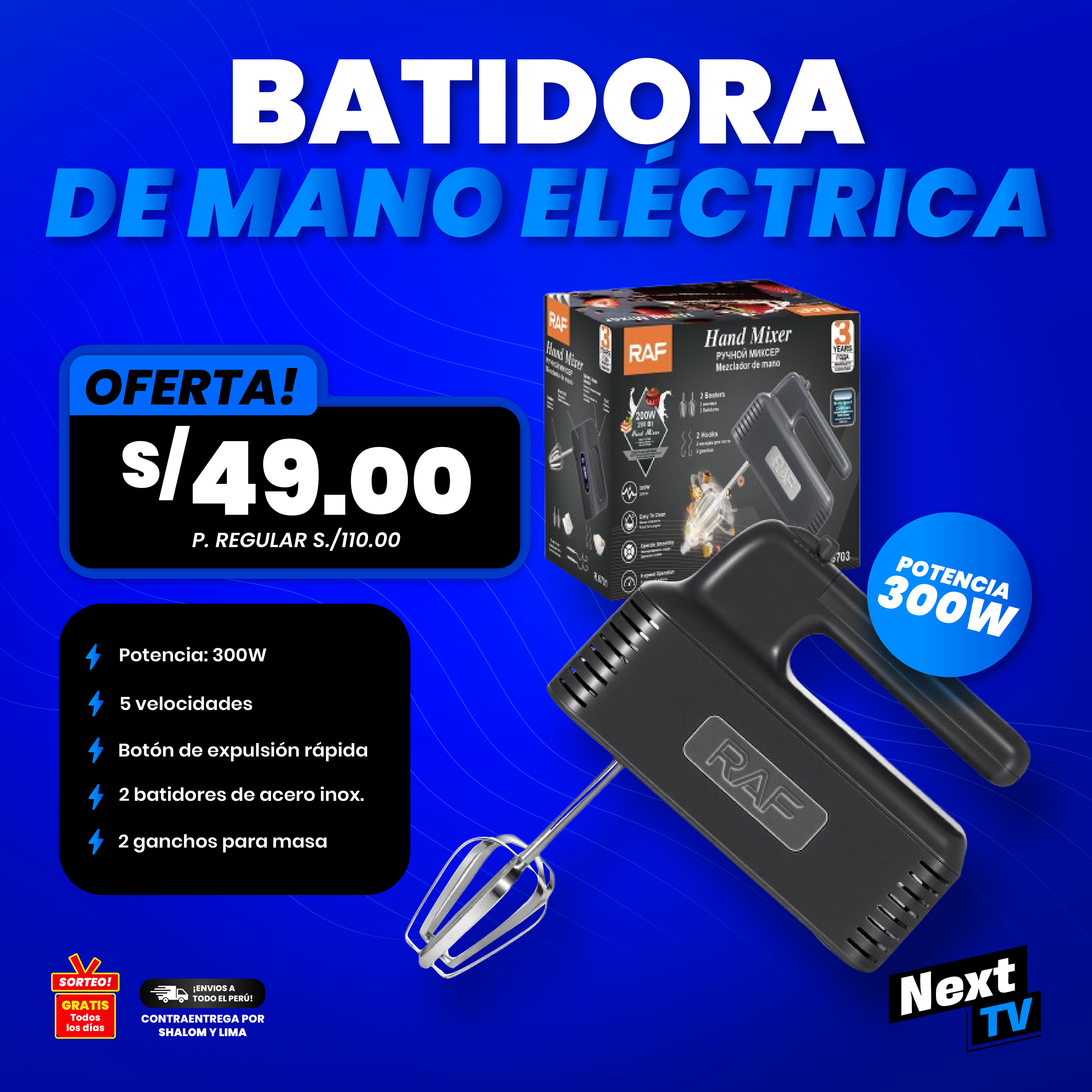 BATIDORA DE MANO ELECTRICA