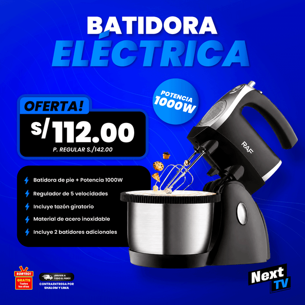 BATIDORA ELÉCTRICA 1000W R6662