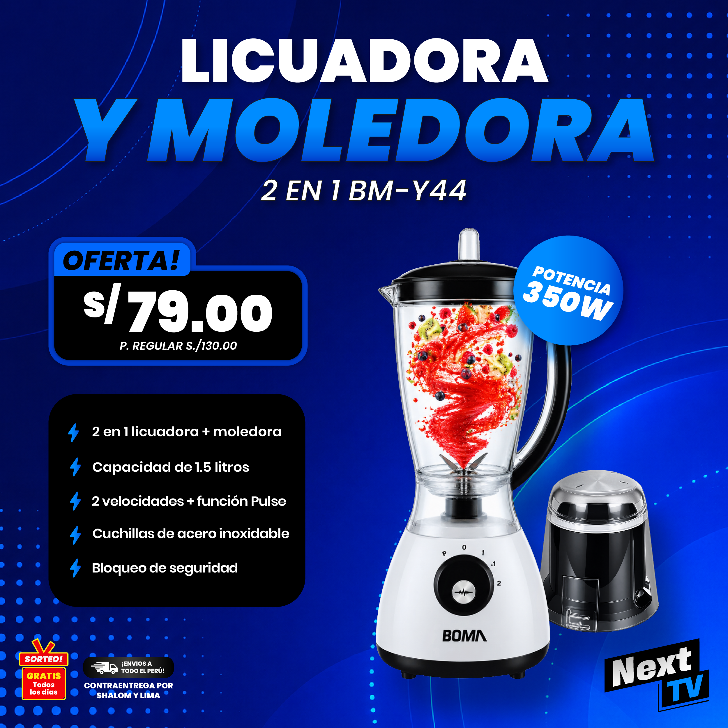 LICUADORA BOMA BM-Y44