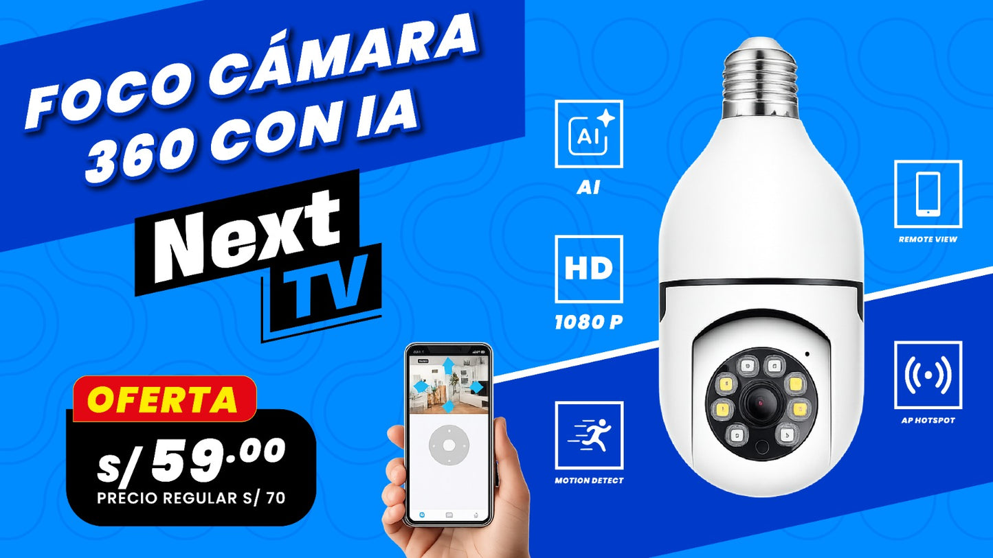 FOCO CÁMARA 360° CON IA