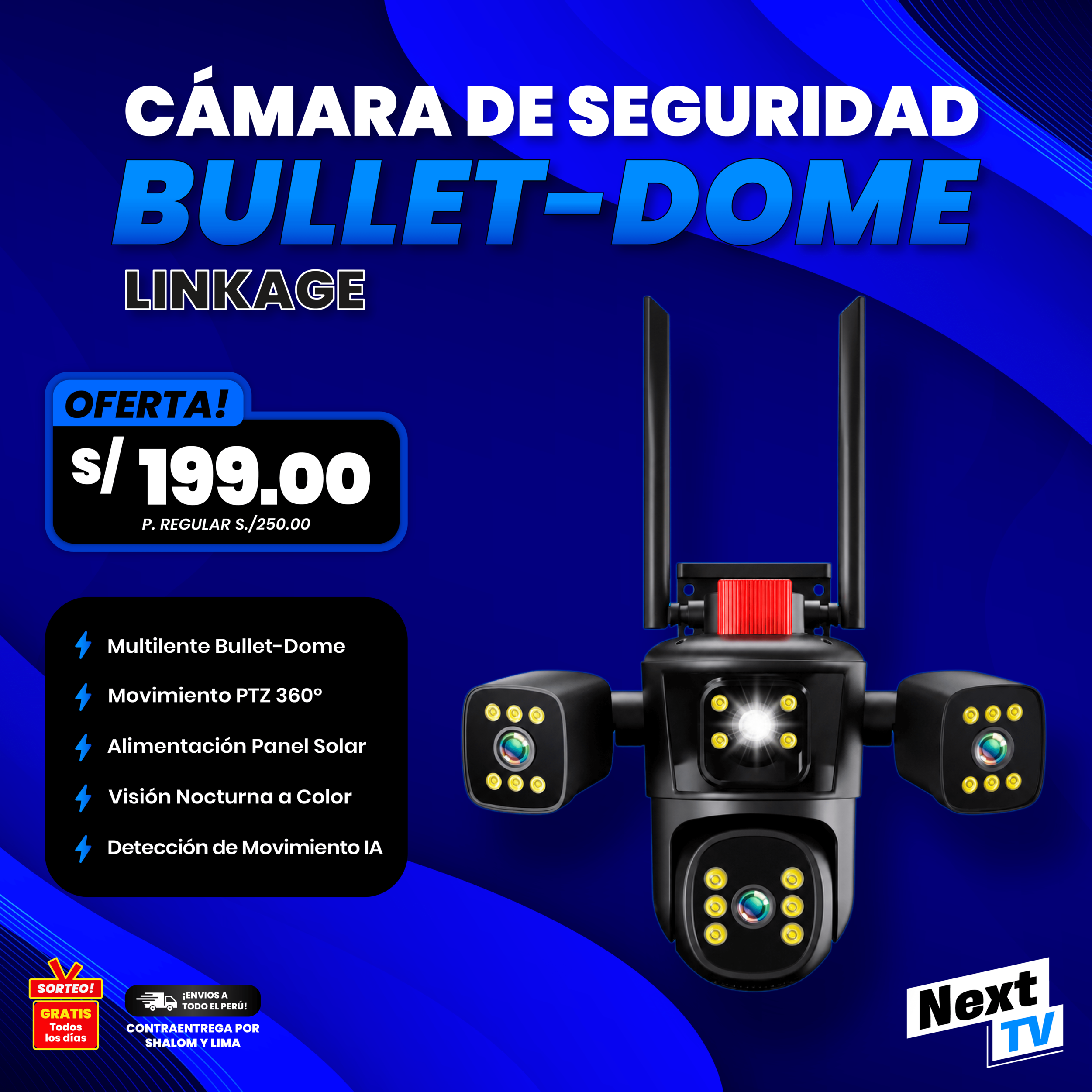 CÁMARA DE SEGURIDAD BULLET-DOME LINKAGE