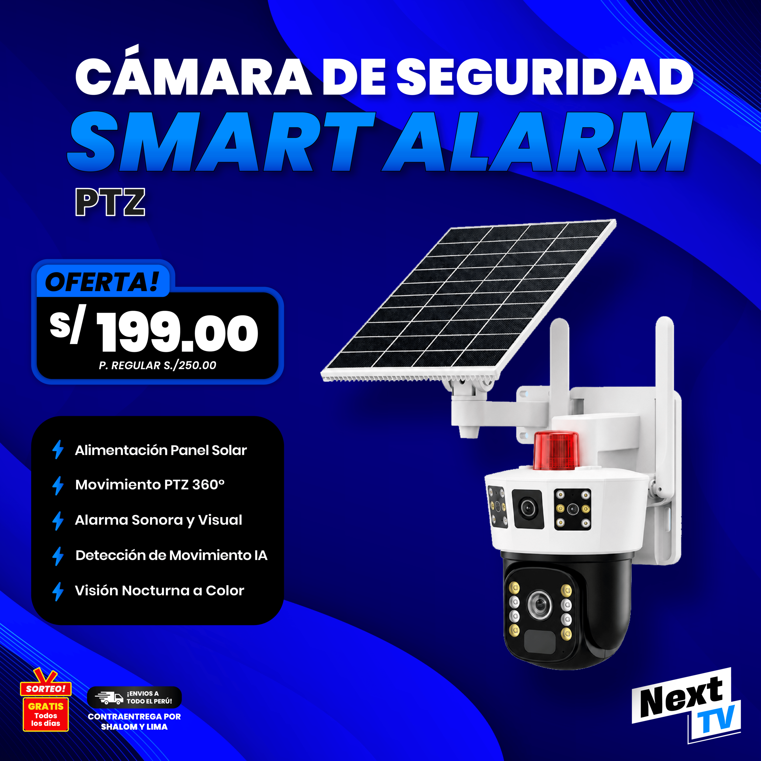 CÁMARA DE SEGURIDAD SMART ALARM PTZ