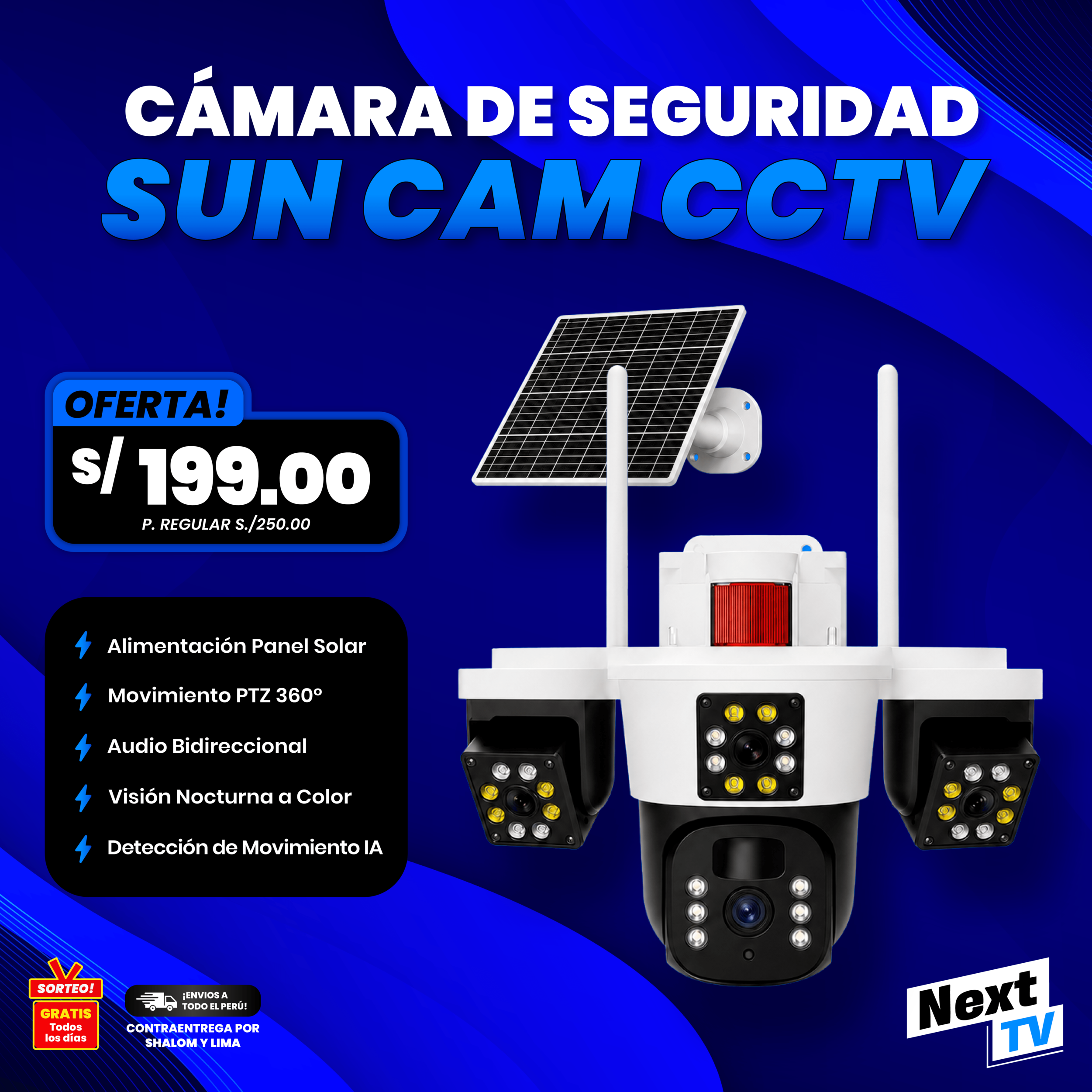 CÁMARA DE SEGURIDAD SUN CAM CCTV