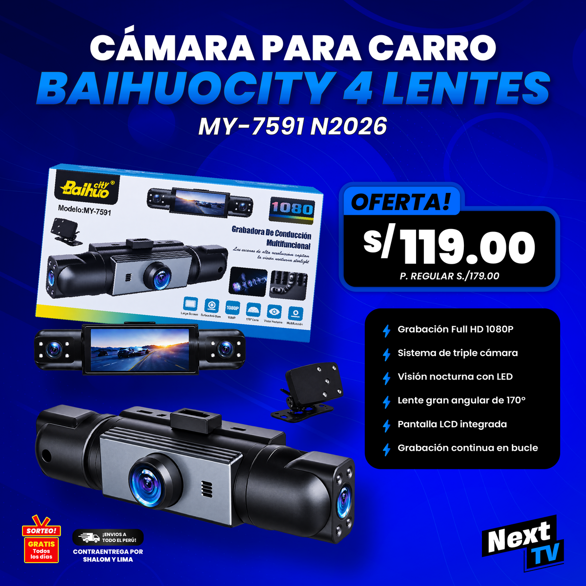 CAMARA PARA CARRO BAIHUOCITY MY-7591 N2026