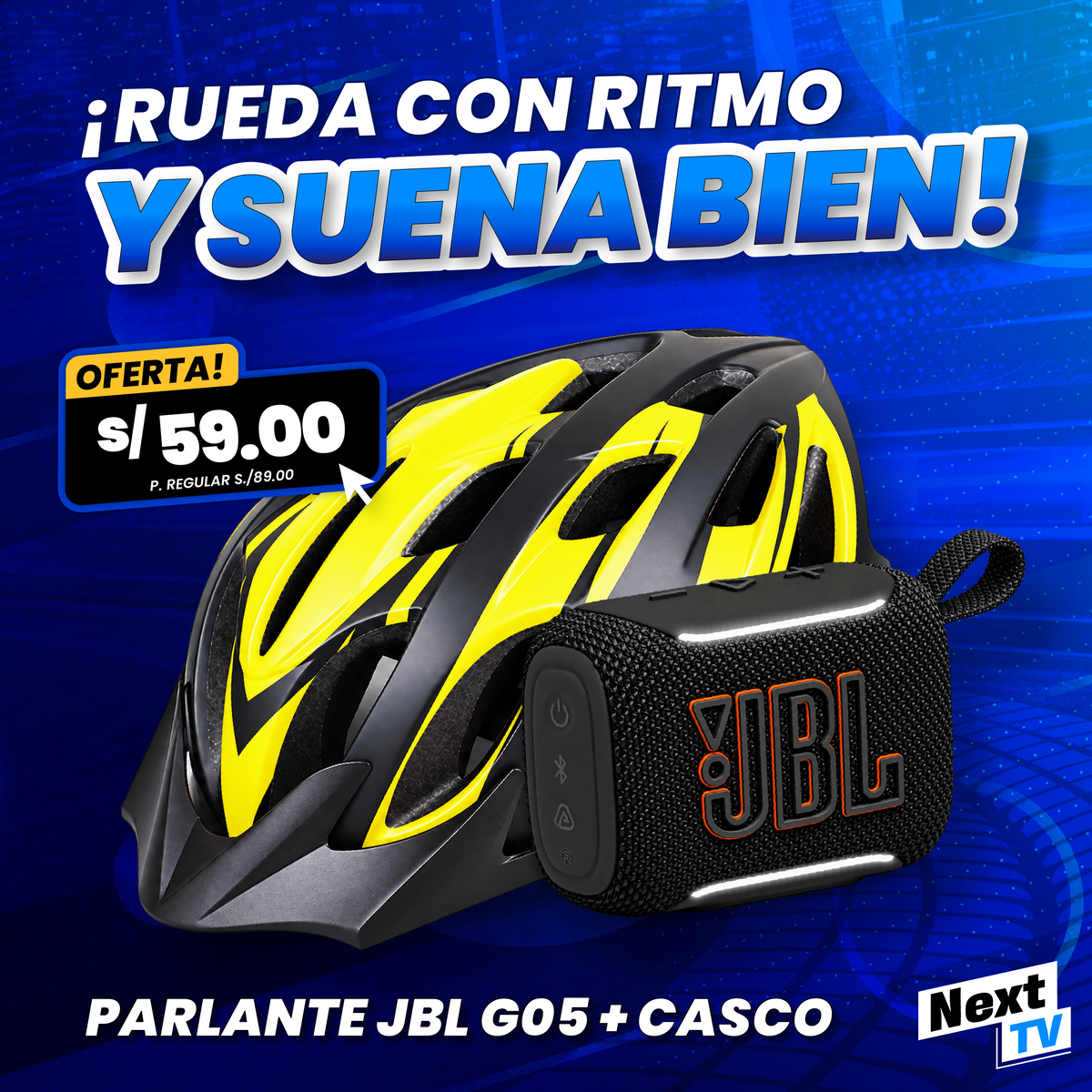 COMBO PARLANTE JBL G05 + CASCO