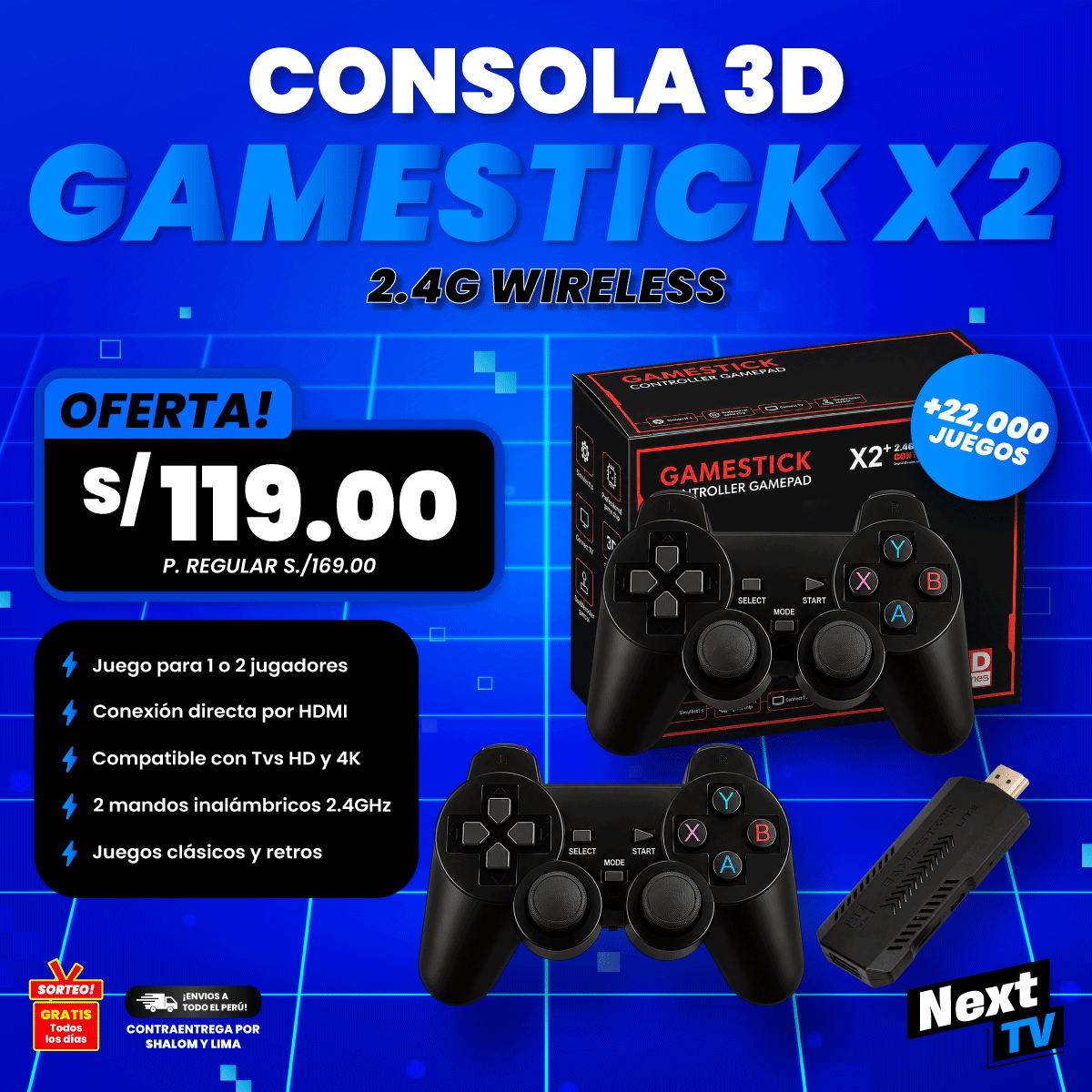 CONSOLA 2.4 WIRELESS x2 PRO