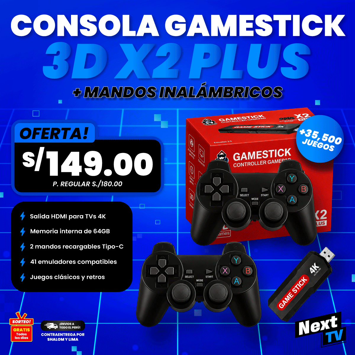 CONSOLA GAMESTICK X2