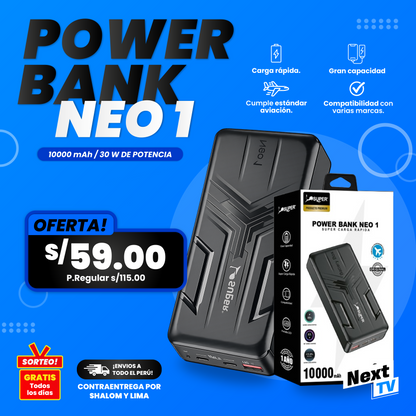 Cargador Power bank NEO 1 30W⚡️