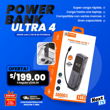 Cargador Power bank ultra 4 140w⚡️