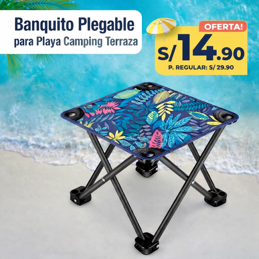 Banquito Plegable para Playa Camping Terraza