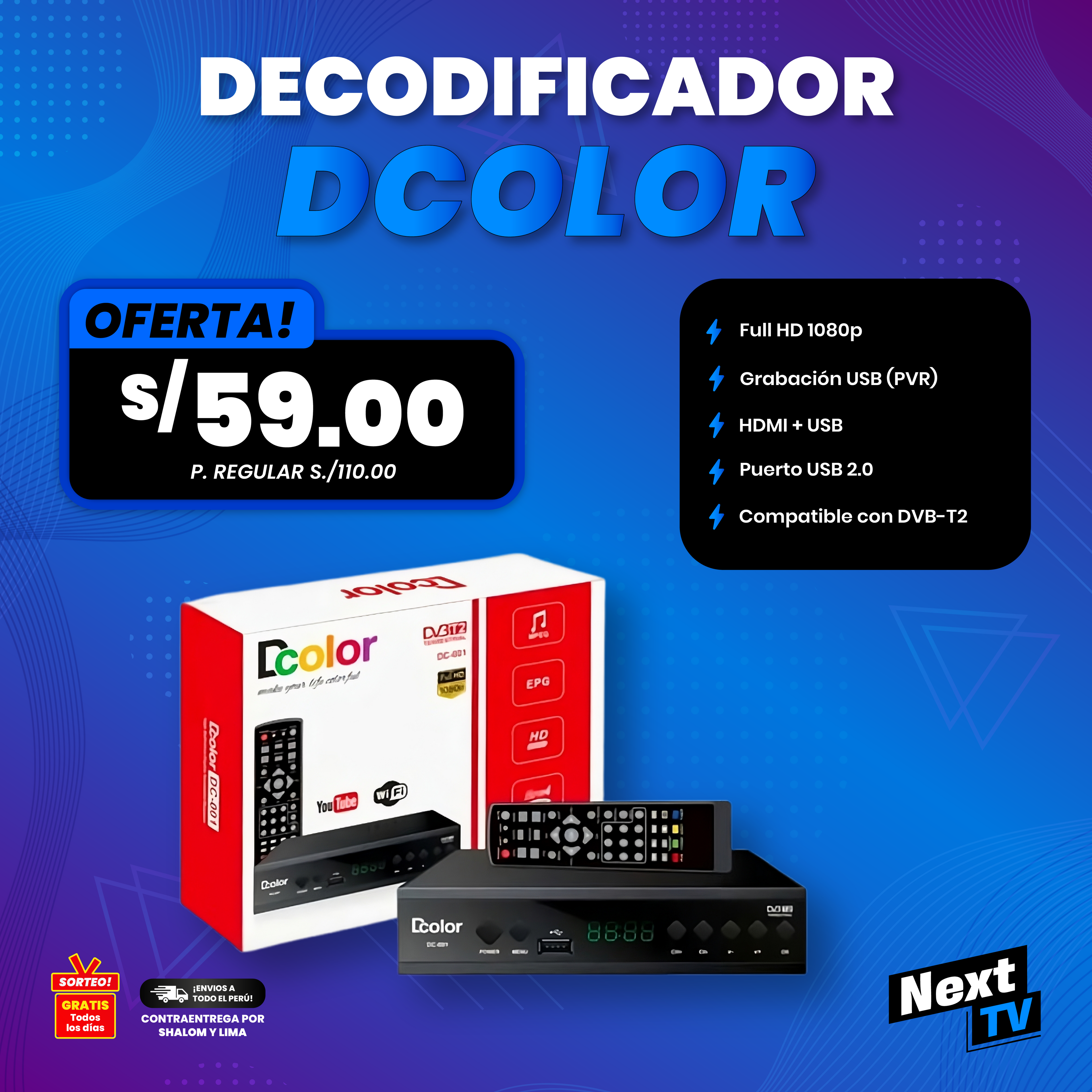 DECODIFICADOR DIGITAL DCOLOR