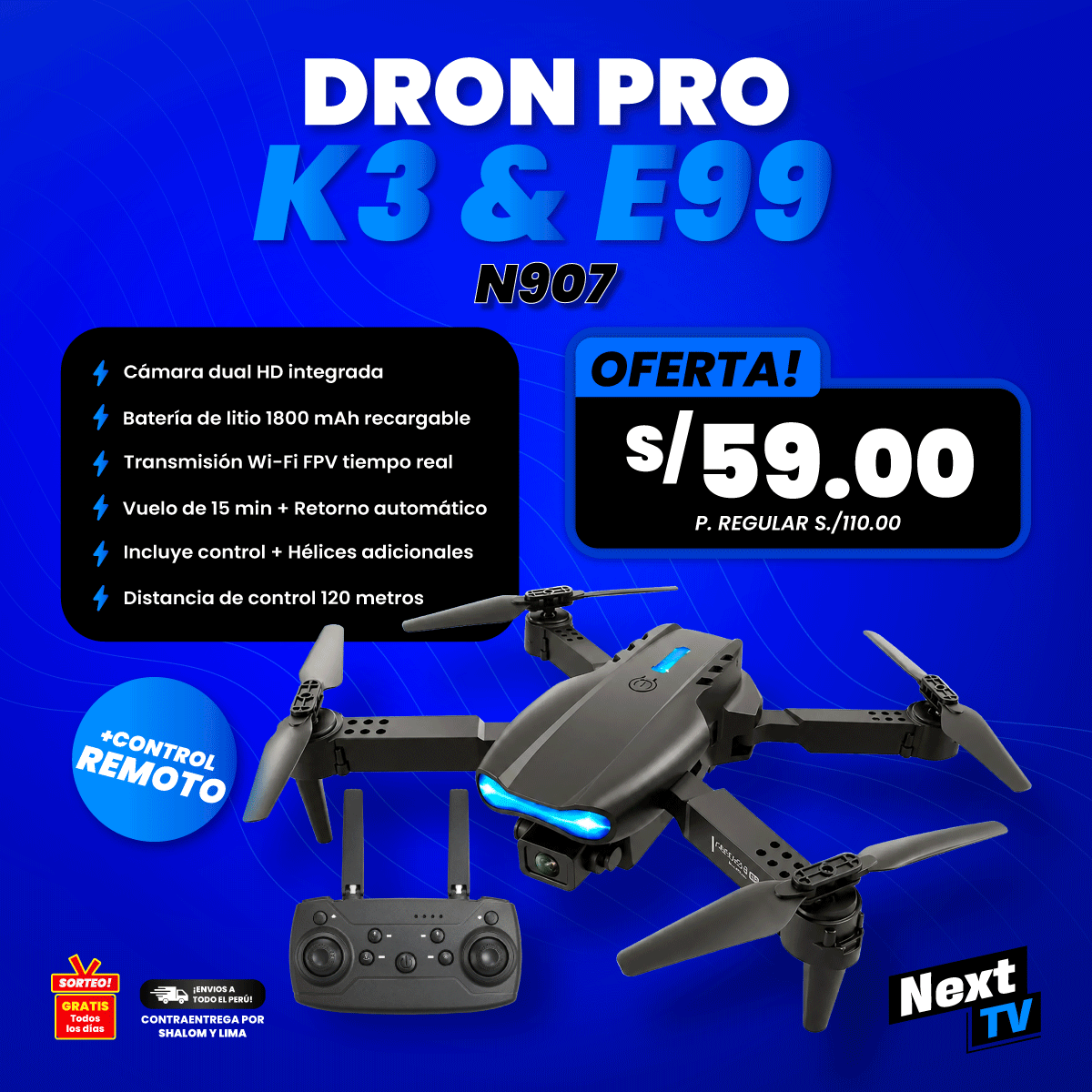 DRON PRO K3 & E99 - N907