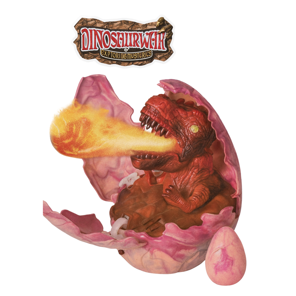Dinosaurio Dragón Mágico con Huevo y Fuego Realista 🔥✨