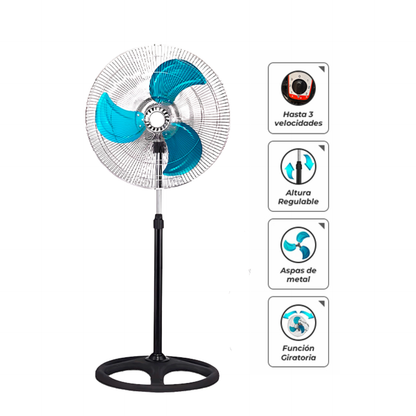 Ventilador de Pie 3 en 1 de 18” – 60W