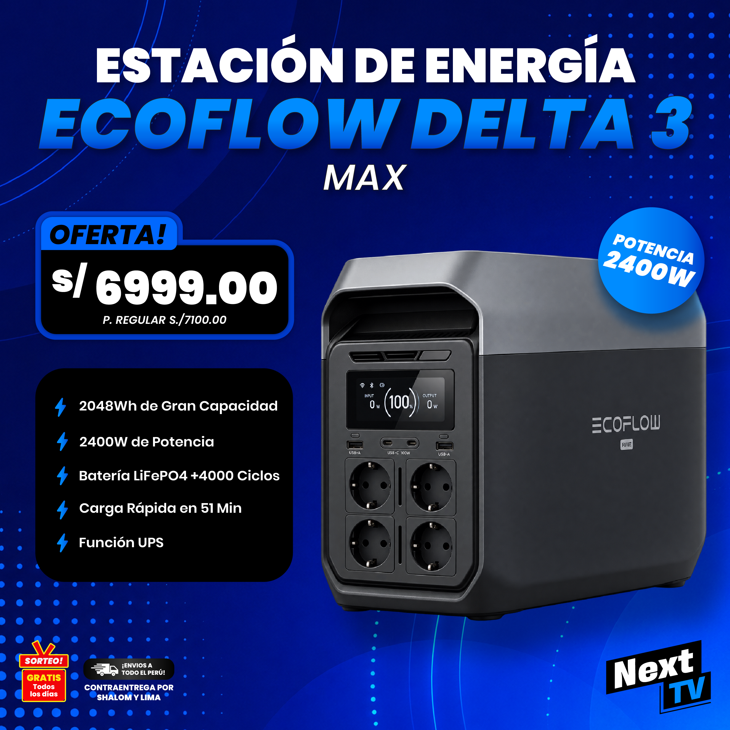 ESTACIÓN DE ENERGÍA ECOFLOW DELTA 3 MAX