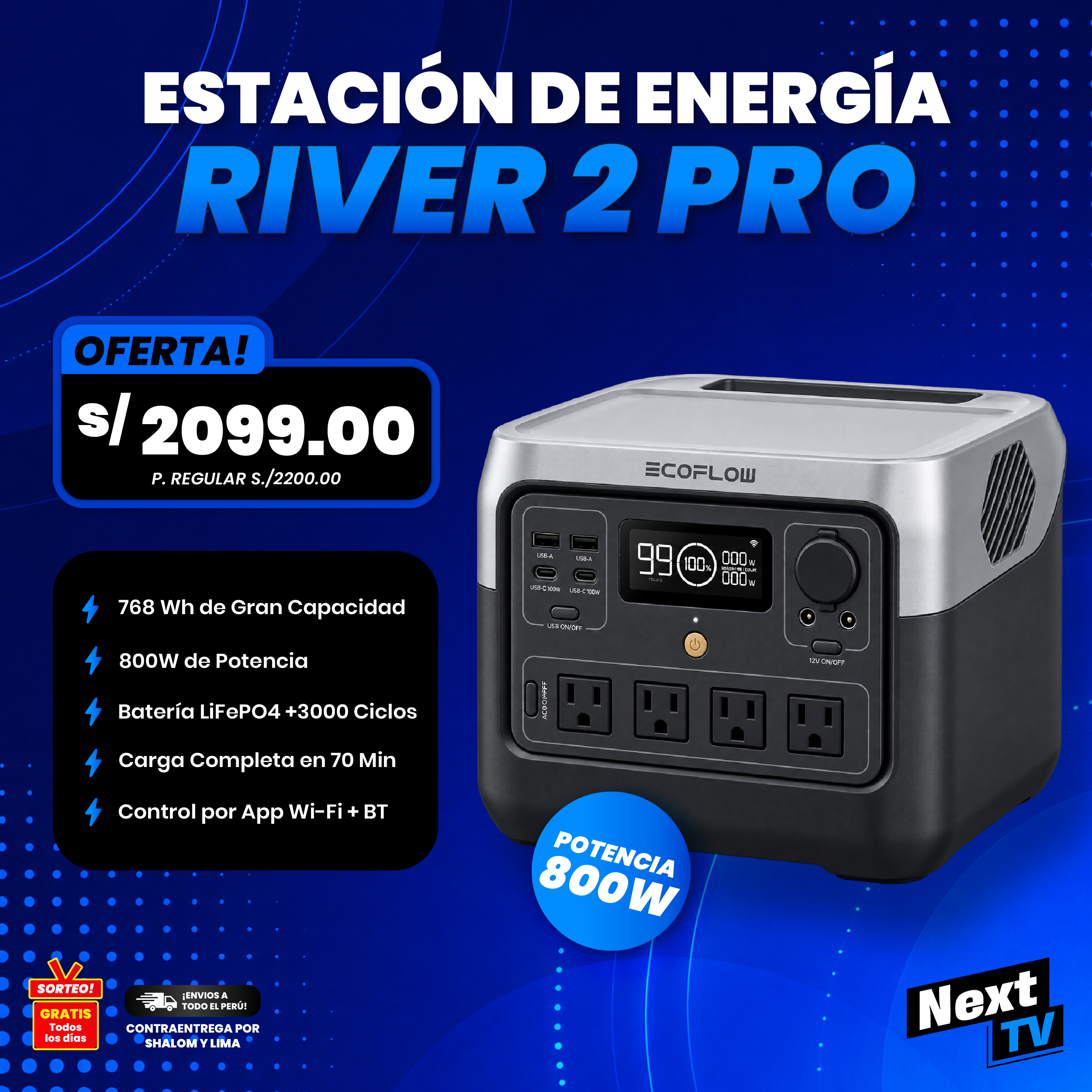 ESTACIÓN DE ENERGÍA RIVER 2 PRO