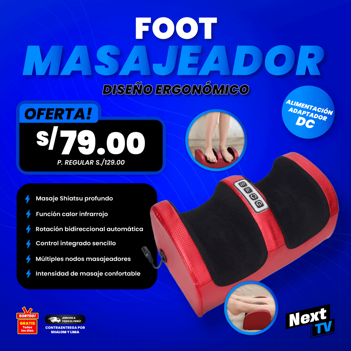 FOOT MASAJEADOR LS-624