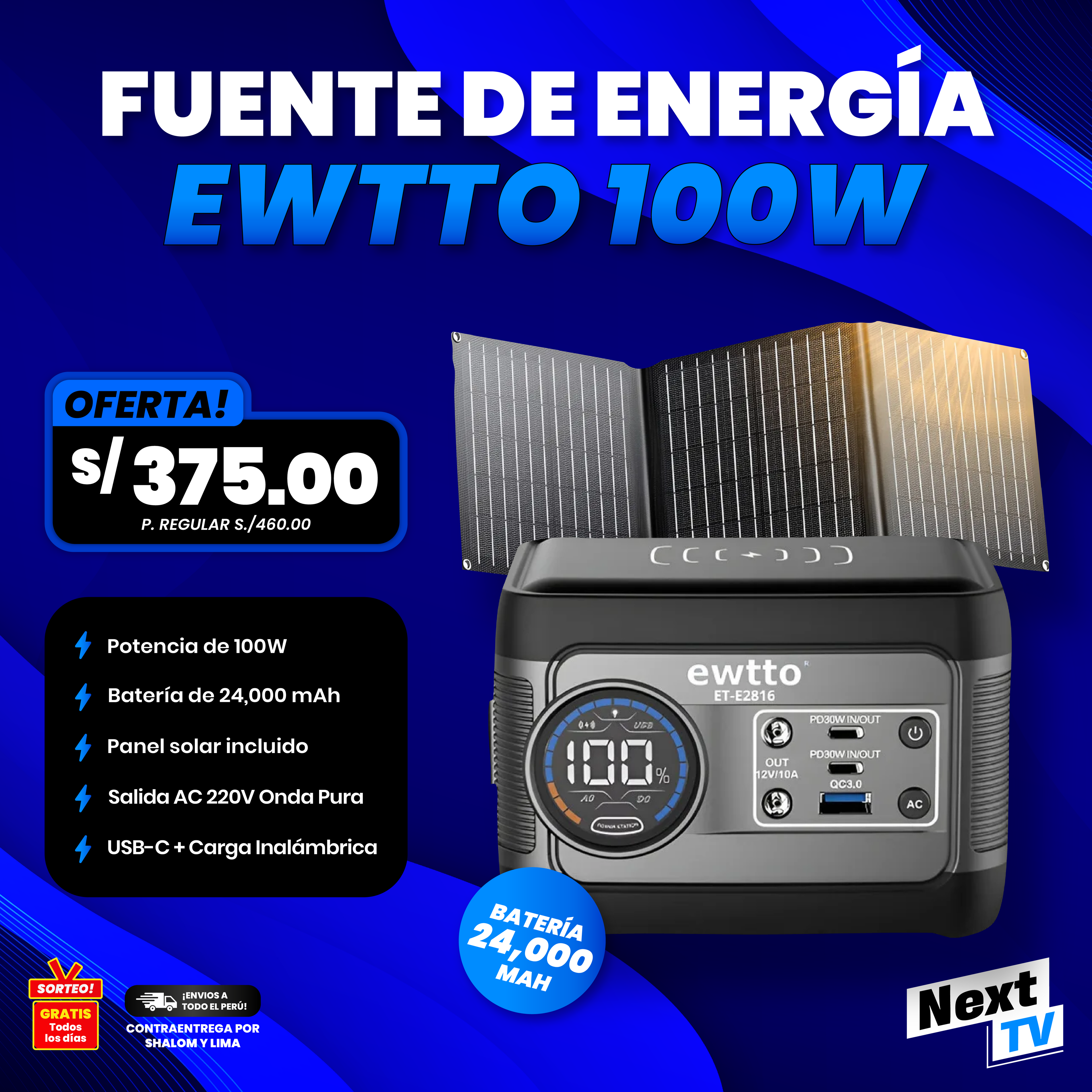 FUENTE DE ENERGIA EWTTO 100W