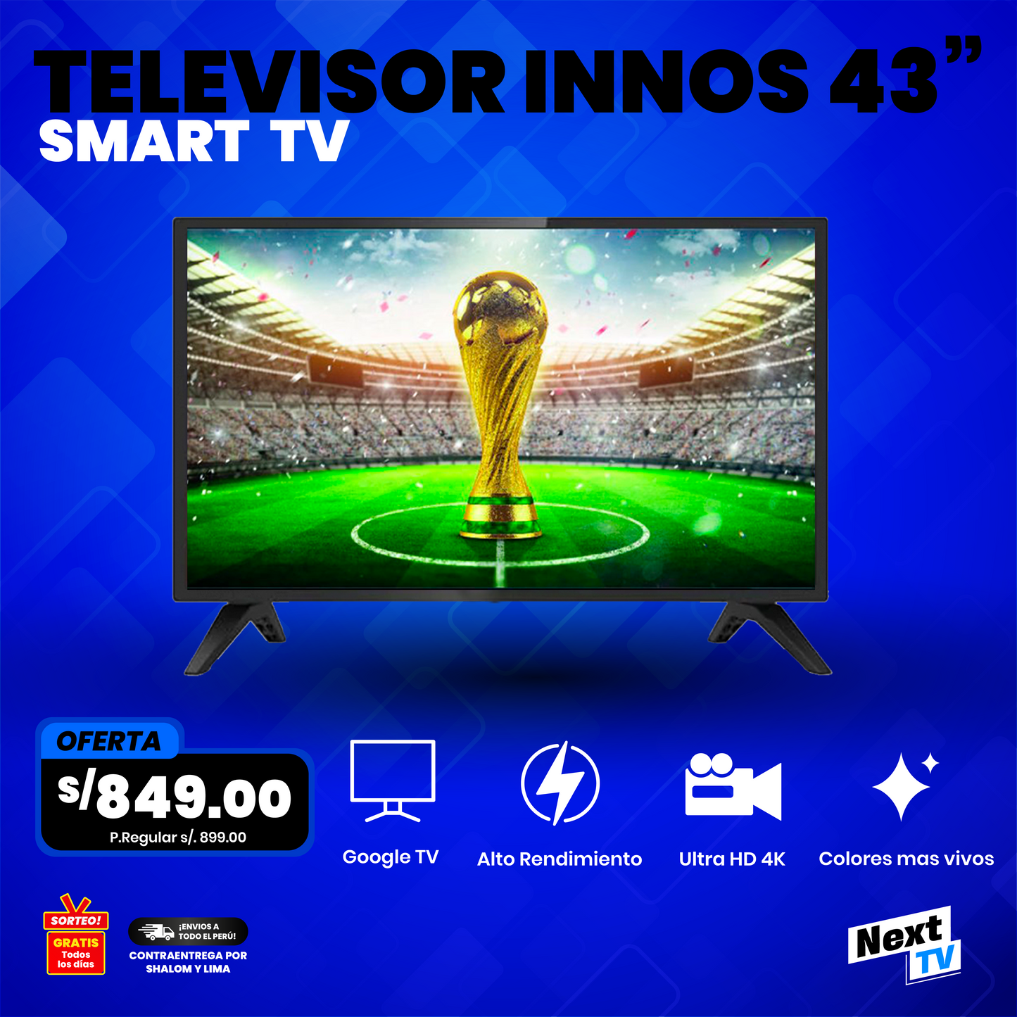 INNOS 43" SMART TV (CBU)