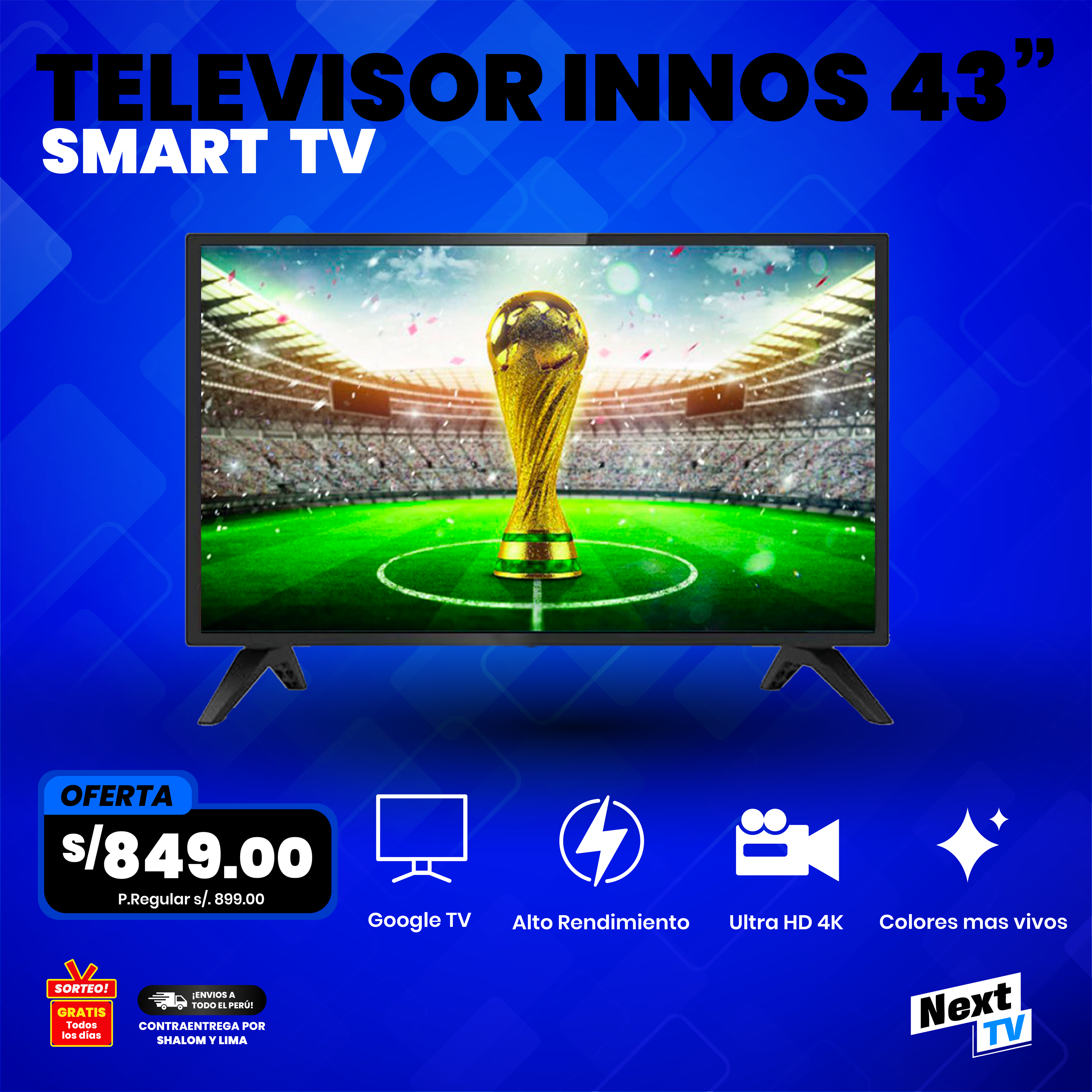 INNOS 43" SMART TV (CBU)