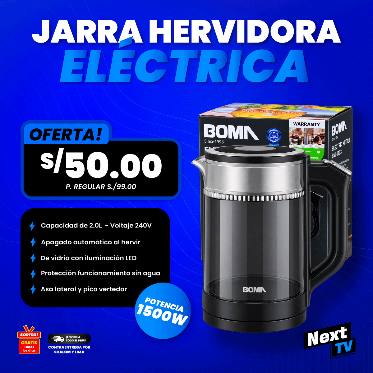 JARRA HERVIDORA ELÉCTRICA BM-1203