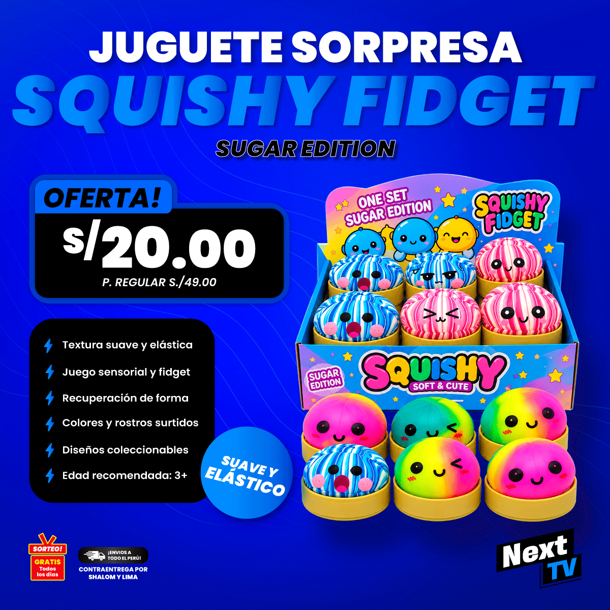 JUGUETE SORPRESA SQUISHY FIDGET - JUGT369