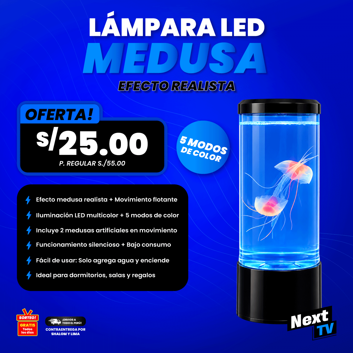 LAMPARA LED MEDUSA - N2247