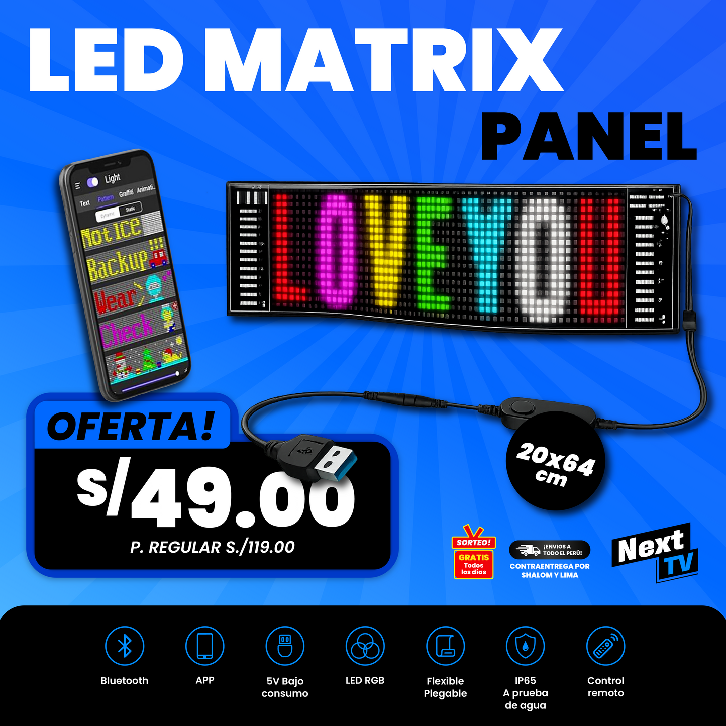 LETRERO LED MATRIX PANEL