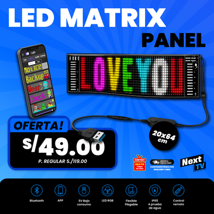 LETRERO LED MATRIX PANEL