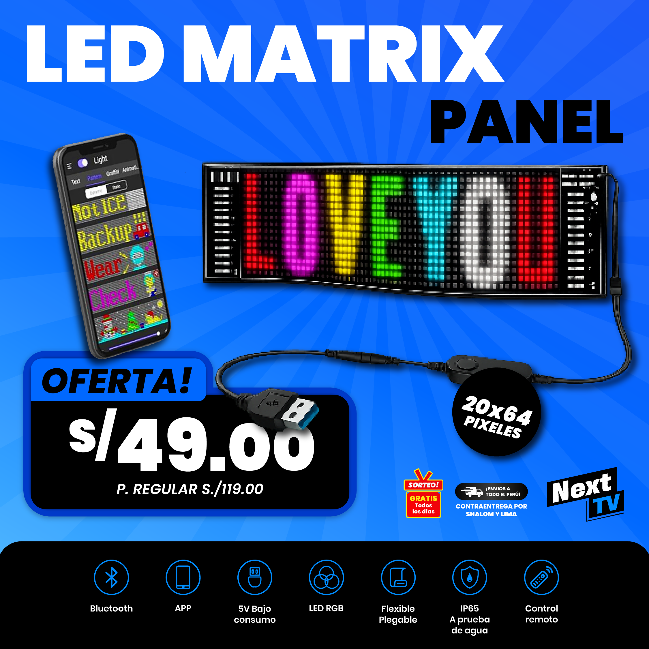 LETRERO LED MATRIX PANEL