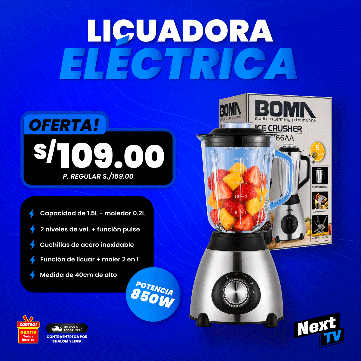 LICUADORA 1.5L BM-Y66AA