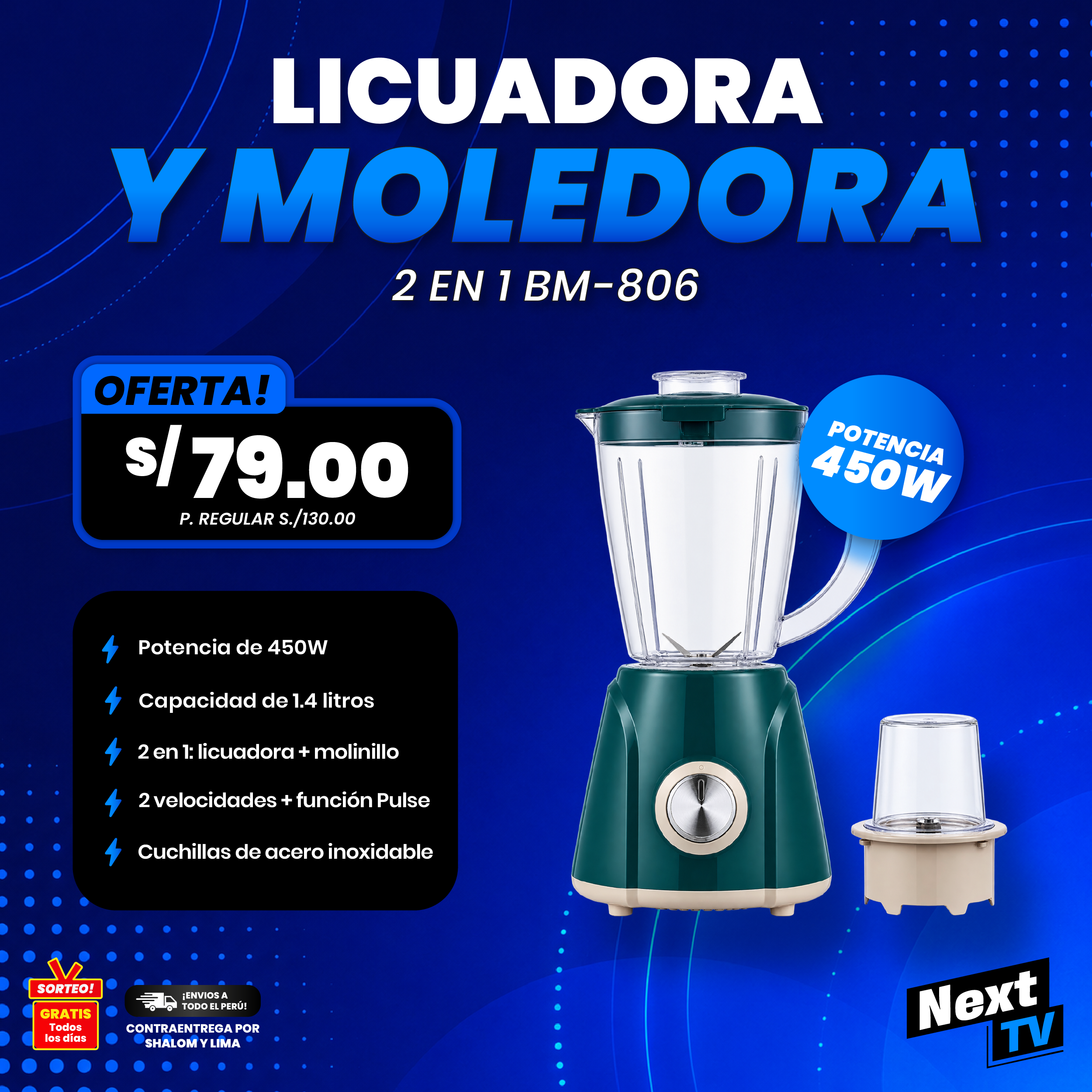 LICUADORA BOMA BM-806