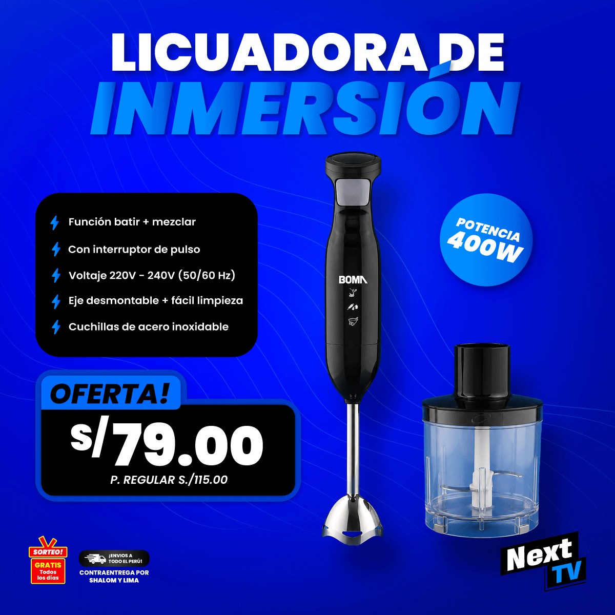 LICUADORA DE INMERSIÓN
