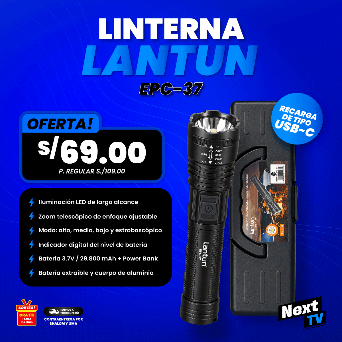 LINTERNA LANTUN EPC-37 - N1211